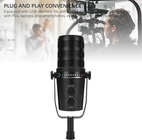 مجموعة ميكروفون ألعاب Yunir XLR USB ، MIC للكمبيوتر الشخصي لبث البودكاسفة ، Computer RGB MIC Kit مع ذراع الازدهار ، مقبض التحكم ، جاك سماعات الرأس ، استوديو محترف بودكاست لصالح in Kuwait
