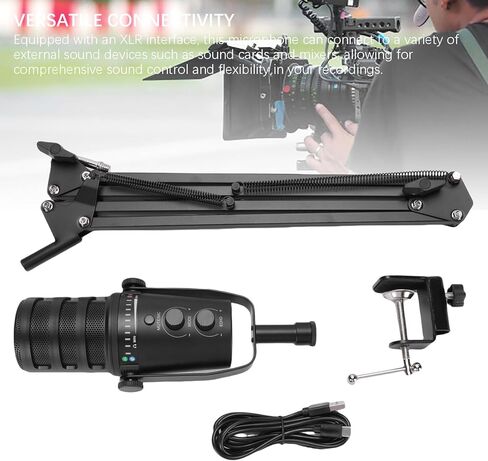 مجموعة ميكروفون ألعاب Yunir XLR USB ، MIC للكمبيوتر الشخصي لبث البودكاسفة ، Computer RGB MIC Kit مع ذراع الازدهار ، مقبض التحكم ، جاك سماعات الرأس ، استوديو محترف بودكاست لصالح in Kuwait