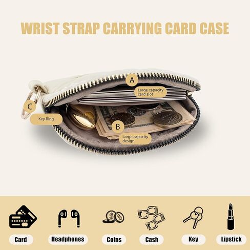 محفظة M-Plateau مدمجة وصغيرة للنساء، حافظة بطاقات حامل بطاقة الائتمان للنساء محفظة عملات رفيعة مع سحاب وحامل بطاقة الهوية معدني حول سحاب محافظ صندوق هدايا in Kuwait