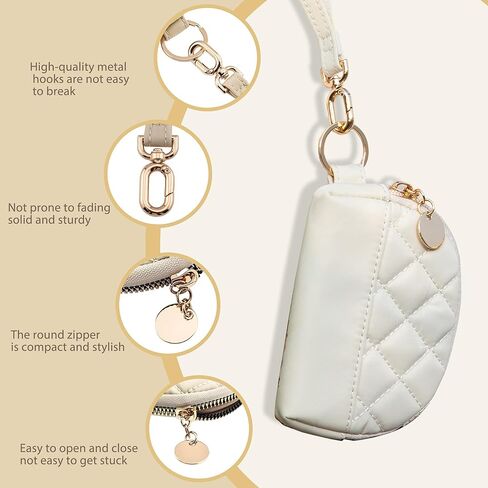 محفظة M-Plateau مدمجة وصغيرة للنساء، حافظة بطاقات حامل بطاقة الائتمان للنساء محفظة عملات رفيعة مع سحاب وحامل بطاقة الهوية معدني حول سحاب محافظ صندوق هدايا in Kuwait