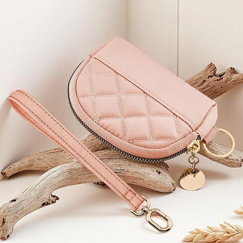 M-Plateau Compact and Small Wallet for Women,Card Case Credit Card Holder for Women Slim Coin Purse with Zipper and ID Card Holder Metal Around Zipper Wallets Gift Box in Saudi Arabia