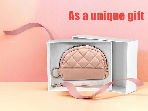 M-Plateau Compact and Small Wallet for Women,Card Case Credit Card Holder for Women Slim Coin Purse with Zipper and ID Card Holder Metal Around Zipper Wallets Gift Box in Saudi Arabia