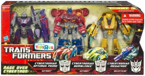 Transformers Generations Rage Over Cybertron. Deluxe Cybertronian Optimus Prime, Deluxe Cybertronian Bumblebee, & Deluxe Cybertronian Megatron in Saudi Arabia