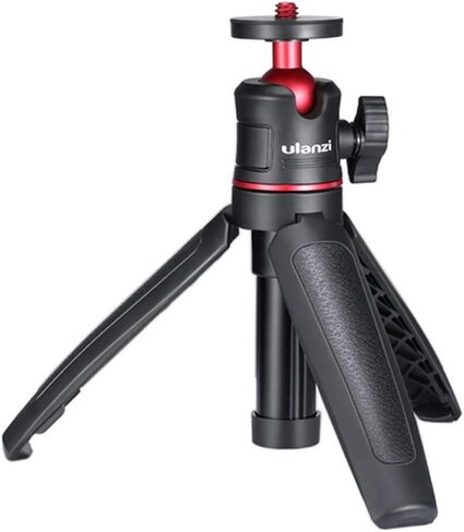 ULANZI MT-08 Extension Rod Tripod Mini Selfie Stick Tripod Stand Handle Grip for iPhone 11 Pro Max Samsung Camera Sony Canon Nikon Vlogging Smartphone Mobile Phone Black/red in Kuwait