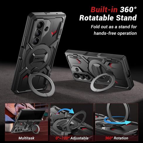 Tongate 360 ​​° Spin Magnetic Stand for Z Lold 7 Case مع واقي شاشة الخصوصية ، [متوافق مع Magsafe] in Kuwait