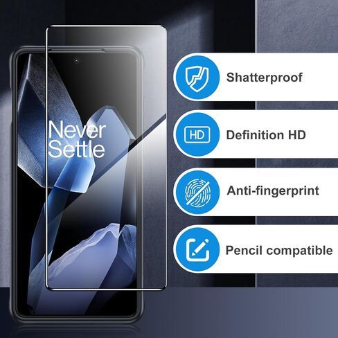 حالة غير لامعة لـ OnePlus 13R 5G مع واقي الشاشة ، متوافق مع Magsafe ، [حزام معصم] حماية العسكرية المقاومة للصدمات المغناطيسية الشفافة الخلفية الشفافة الظهر (أسود) in Saudi Arabia