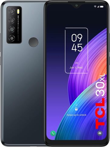 TCL 30XL | 2022 | الهاتف الخليوي غير المقفلة ، شاشة واسعة 6.82 بوصة ، بطارية 5000 مللي أمبير في الساعة ، والهاتف الذكي Android 12 ، و 50 ميجابكسل AI Quad-Camera ، و RAM 6GB + 64 جيجا بايت ، والهاتف المحمول في الولايات المتحدة ، و Night Mist (متجدد) in Saudi Arabia