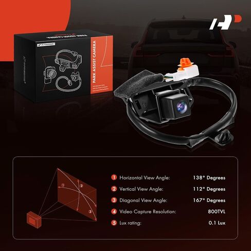 A -Premium Park Assist Camera Camera View Backup Camera Camera متوافق مع موديلات هوندا المختارة - 2007 2008 2008 2010 2011 CR -V CRV - استبدل# 39530SWAE01 in Kuwait