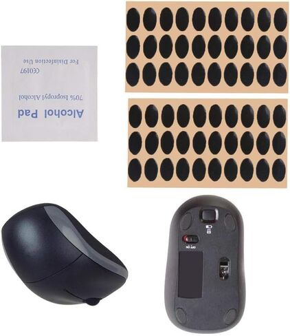 60pcs أسود فأر أقدام الزلزال يتزلج على منصات استبدال أقدام الاستبدال لـ M215 / M310 / M325 فاتر الفأر والمعصم يستعد منصات الماوس وملحقات المعصم ومساحة العمل in Saudi Arabia