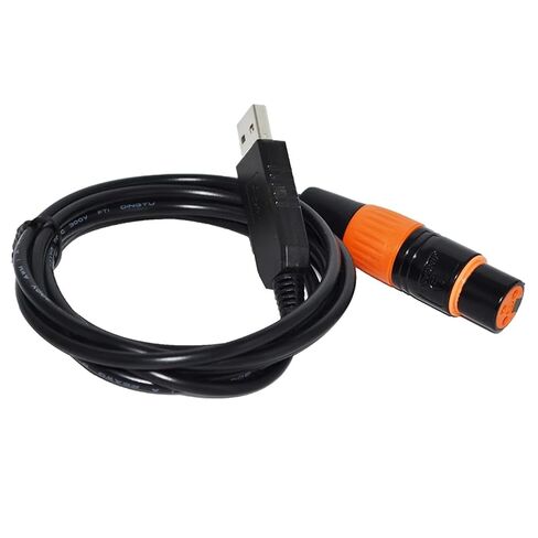 RS485 DMX512 إلى USB 3PIN 3P DMX 512 XLR محول أنثى لوحدة تحكم Freestyler Kable (3 Metres ، Color E) in Kuwait