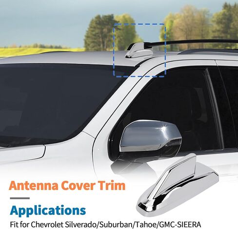 Jecar Chrome Shark Hoderinna Cover trim for 2019-2025 Chevrolet Silverado/Suburban/Tahoe/GMC-Yukon/GMC-Sierra/Cadillac Escalade in Kuwait