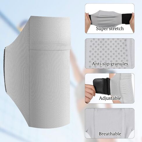 1 Pc Cell Phone Leg Straps Ankle Wallet, Thigh Purse Leg Phones, Running Phone Grey Belt Wallet Bag Adjustable Ankle Wallets for Men Women Running Workout in Saudi Arabia