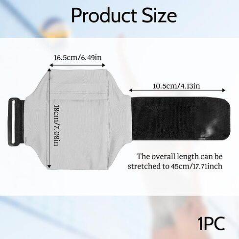 1 Pc Cell Phone Leg Straps Ankle Wallet, Thigh Purse Leg Phones, Running Phone Grey Belt Wallet Bag Adjustable Ankle Wallets for Men Women Running Workout in Saudi Arabia