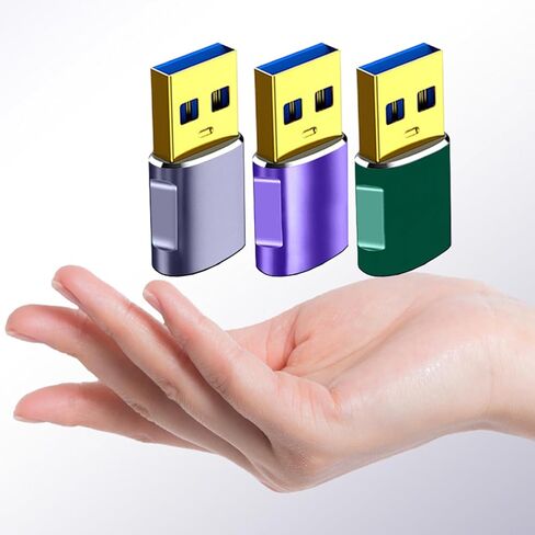 خفيفة الوزن USB3.0 ذكر إلى النوع C محولات محول الإناث 5V2A شحن سريع ونقل بيانات 5 جيجابت في الثانية in Kuwait