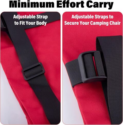 Replacement Carrying Bag for Foldable Camp Chairs, Hammock, Yoga Mat, Beach Chair, Umbrella, Tent, Heavy Duty Large Chair Bags for Folding Chairs with Wide Mouth & Shoulder Strap in Kuwait