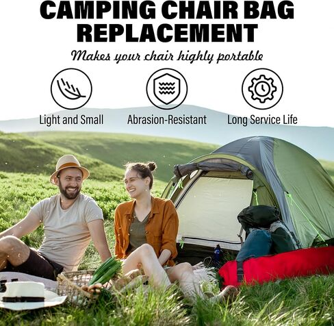 Replacement Carrying Bag for Foldable Camp Chairs, Hammock, Yoga Mat, Beach Chair, Umbrella, Tent, Heavy Duty Large Chair Bags for Folding Chairs with Wide Mouth & Shoulder Strap in Kuwait