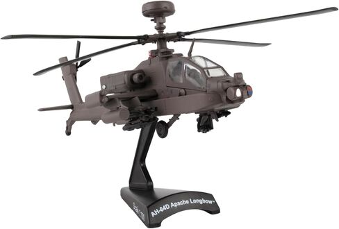 دارون طوابع بريدية بوينغ AH-64D اباتشي لونج بو بمقياس 1/100 نموذج عرض مصبوب مع حامل، مقاس M in Saudi Arabia