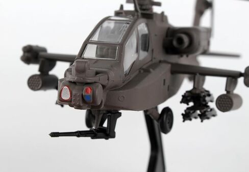 دارون طوابع بريدية بوينغ AH-64D اباتشي لونج بو بمقياس 1/100 نموذج عرض مصبوب مع حامل، مقاس M in Saudi Arabia