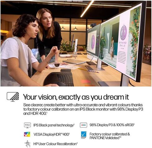 HP 727pq 27" Class WQHD LED Monitor - 16:9 - Natural Silver in Kuwait