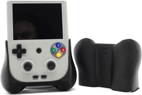 Felt Grip 2-in-1 for Anbernic RG406V Reversible Screen Cover Thick Chin Grip Felt Screen Protector Gaming Handheld Protection Fun Textured Pattern in Kuwait