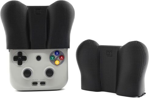 Felt Grip 2-in-1 for Anbernic RG406V Reversible Screen Cover Thick Chin Grip Felt Screen Protector Gaming Handheld Protection Fun Textured Pattern in Kuwait