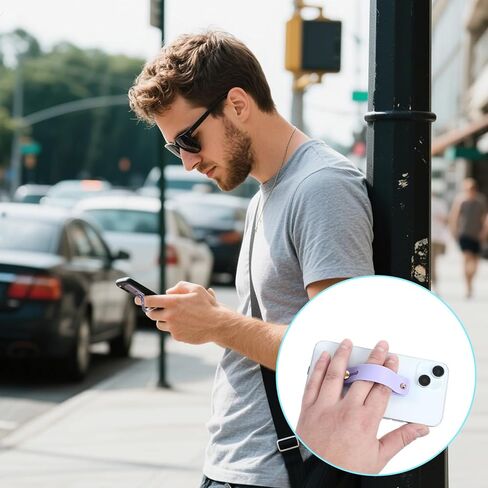 6 PCS تلسكوبية حزام حزام الهواتف المحمولة أحزمة قبضة الظهر السيليكون اليد الفرقة حامل الهاتف قبضة حزام أصبع أصابع محمولة لمعظم موبيليبون وحالة الهاتف المحمول in Saudi Arabia