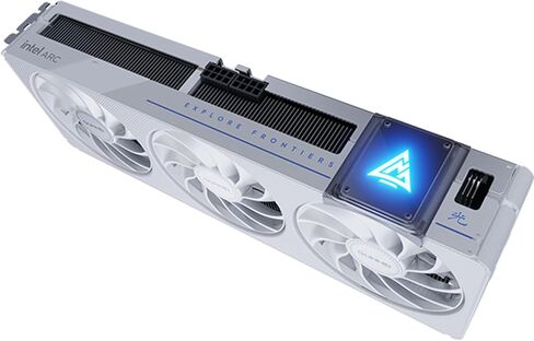 GUNNIR Intel Arc B580 Photon OC 12GB GDDR6 2850MHz Graphics Card | Triple-Fan Cooling | 192-bit | HDMI 2.1 + 3X DP 2.1 | 4K Gaming & Ray Tracing(White) in Kuwait