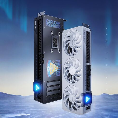 GUNNIR Intel Arc B580 Photon OC 12GB GDDR6 2850MHz Graphics Card | Triple-Fan Cooling | 192-bit | HDMI 2.1 + 3X DP 2.1 | 4K Gaming & Ray Tracing(White) in Kuwait