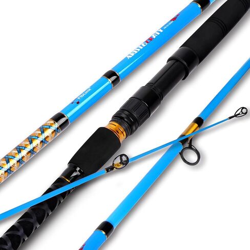 Fiblink Surf 2 قطعة/3 قطعة/4 قطع قضبان الصيد الغزل/صب ألياف الكربون سفر قضيب سفر سفر (9ft/10ft/12ft) in Kuwait
