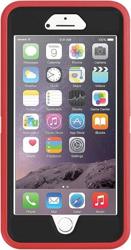 AICase iPhone 6S Plus / 6 Plus Case, Heavy Duty, Built-in Screen Protector, Tough, Shockproof, Kickstand, Bright Blue in Kuwait