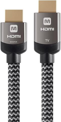 كابل HDMI عالي السرعة النشط ، 4K@60Hz ، 18 جيجابت في الثانية ، HDR ، 26AWG ، YUV 4: 4: 4 ، HDCP 2.2 ، سترة مضفر ، CL3 ، 30 قدمًا ، رمادي فاخر in Saudi Arabia