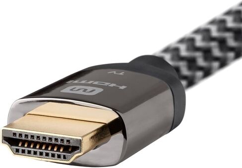 كابل HDMI عالي السرعة النشط ، 4K@60Hz ، 18 جيجابت في الثانية ، HDR ، 26AWG ، YUV 4: 4: 4 ، HDCP 2.2 ، سترة مضفر ، CL3 ، 30 قدمًا ، رمادي فاخر in Saudi Arabia