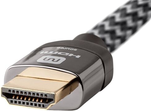 كابل HDMI عالي السرعة النشط ، 4K@60Hz ، 18 جيجابت في الثانية ، HDR ، 26AWG ، YUV 4: 4: 4 ، HDCP 2.2 ، سترة مضفر ، CL3 ، 30 قدمًا ، رمادي فاخر in Saudi Arabia