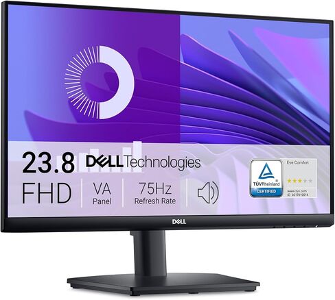 Dell E2425HS Monitor - 23.8 بوصة HD (1920x1080) 75 هرتز 8ms عرض ، مكبر صوت 2 × 1W ، HDMI/Displayport Hight/Dovivel/Tilt Adjustic - Black in Saudi Arabia