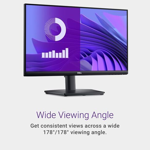 Dell E2425HS Monitor - 23.8 بوصة HD (1920x1080) 75 هرتز 8ms عرض ، مكبر صوت 2 × 1W ، HDMI/Displayport Hight/Dovivel/Tilt Adjustic - Black in Saudi Arabia
