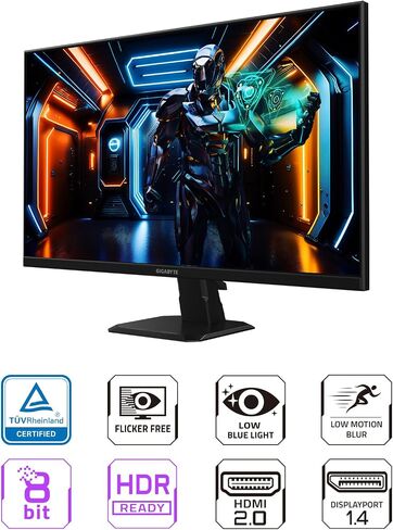 Gigabyte GS27F Advanced - 27 "شاشة ألعاب IPS - FHD 1920X1080-180Hz/OC 190Hz - 1MS MPRT - AMD Freesync - HDMI ، DP - Black (GS27F A US) in Saudi Arabia