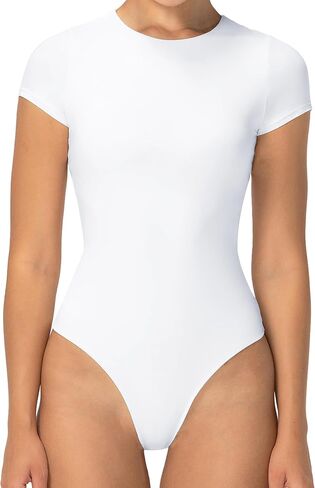 Sunzel Bodysuits for Women with Sleeveless Top and Shorts Seamless Ribbed Zip Front Jumpsuits for Casual Yoga Workout in Saudi Arabia