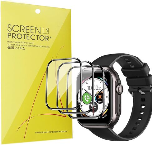 متوافق مع حامي شاشة الساعات الذكية Banlvs ، [3 حزمة] تغطية كاملة ثلاثي الأبعاد فيلم Pet Screen Protector Film متوافق مع Banlvs G62 1.85 "Smart Watches (3 Pack) in Saudi Arabia