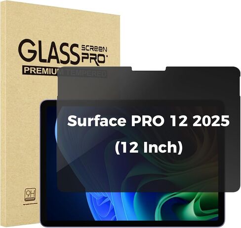 واقي شاشة الخصوصية Procase لـ Surface Pro 12 Inch 2025 ، واقي فيلم زجاجي مضاد للتجسس لـ 12 "Surface Pro 2025 إصدار in Kuwait