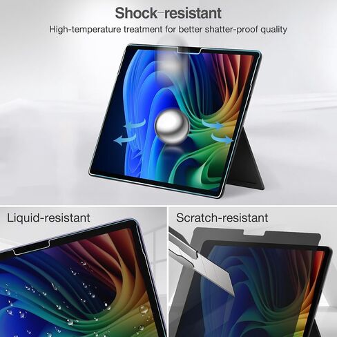 واقي شاشة الخصوصية Procase لـ Surface Pro 12 Inch 2025 ، واقي فيلم زجاجي مضاد للتجسس لـ 12 "Surface Pro 2025 إصدار in Kuwait