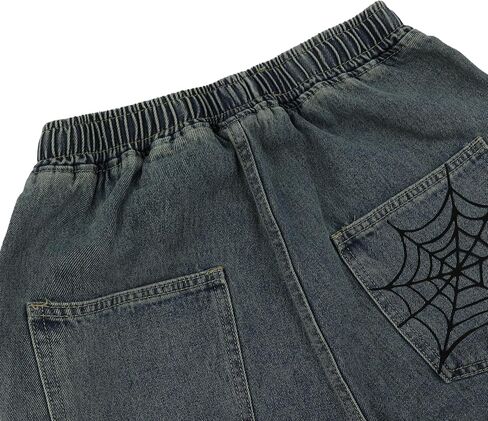 Women's Y2K Star Pants Elastic Waist Drawstring Casual Sporty Baggy Shorts with Pockets in Kuwait