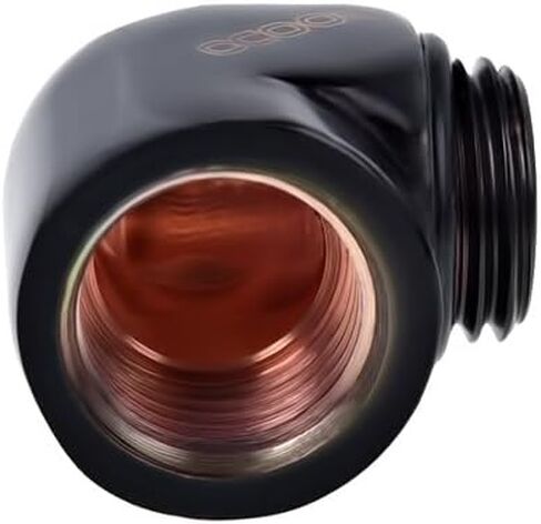 Alphacool 17045 HF L -Connector G1/4 الخيط الخارجي إلى G1/4 الداخلية - تجهيزات تبريد الماء السوداء العميقة in Saudi Arabia