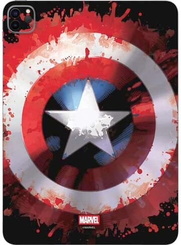 Skinit Decal Tablet Skin Compatible with iPad Pro 12.9in (2021) - Officially Licensed Marvel Captain America Shield Design in Saudi Arabia