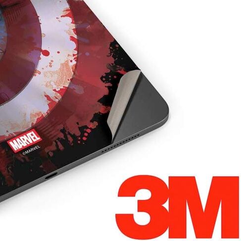 Skinit Decal Tablet Skin Compatible with iPad Pro 12.9in (2021) - Officially Licensed Marvel Captain America Shield Design in Saudi Arabia