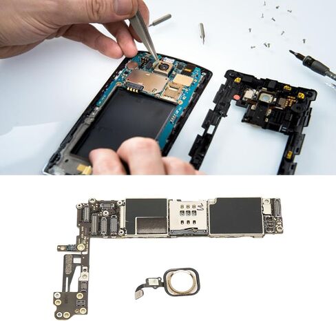 Yctze Unlocked Logic Board with Touch ID Fingerprint, Cellphone Mainboard Replacement for 6, US Version, DIY Repair Accessories (#11) in Saudi Arabia