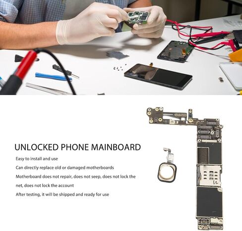 Yctze Unlocked Logic Board with Touch ID Fingerprint, Cellphone Mainboard Replacement for 6, US Version, DIY Repair Accessories (#11) in Saudi Arabia