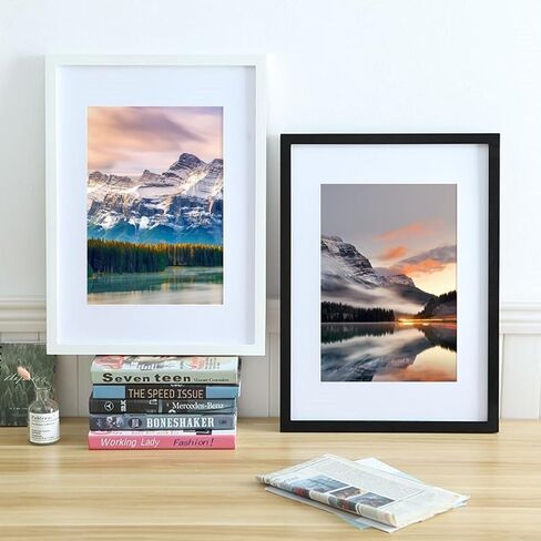 18 Pack Picture Fasts ، 8x10 for 6x8 Picture Frame Mats ، حمض الحامض Core Bevel Picture Frame Mattes للصور المطبوعات الفنية (أبيض) in Kuwait