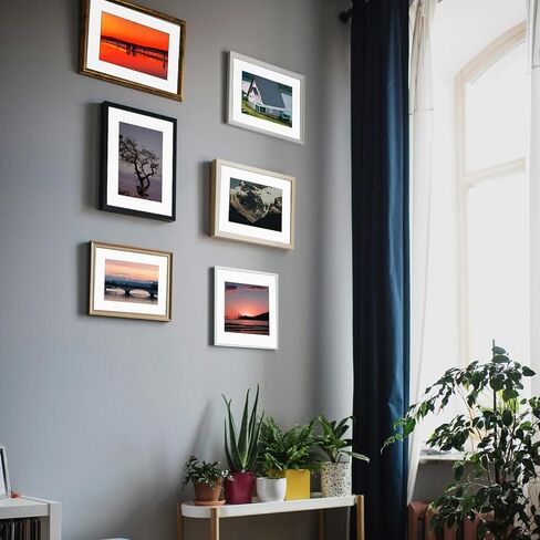 18 Pack Picture Fasts ، 8x10 for 6x8 Picture Frame Mats ، حمض الحامض Core Bevel Picture Frame Mattes للصور المطبوعات الفنية (أبيض) in Kuwait