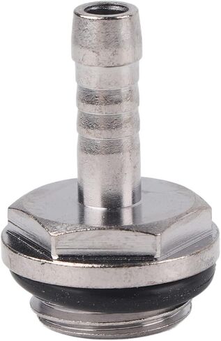 6 PCS G1/4 Barb Fitting for Soft Tubing, PC Water Cooling Fittings Tube Connectors for PC Computer Water Cooling Tube, for 5-5.5mm Inner Diameter Hose, Silver 5.5mm in Saudi Arabia