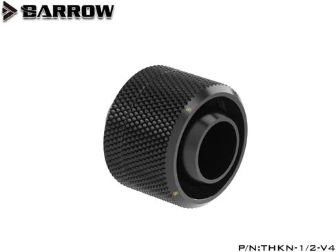 Barrow G1/4" to 1/2" ID, 3/4" OD Compression Fitting for 13/19mm Soft Tubing THKN-1/2-V4, Black in Saudi Arabia